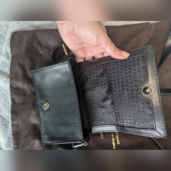 Kate Spade Black Leather Mini Lemon Street Camera Crossbody Handbag - Picture 2 of 2